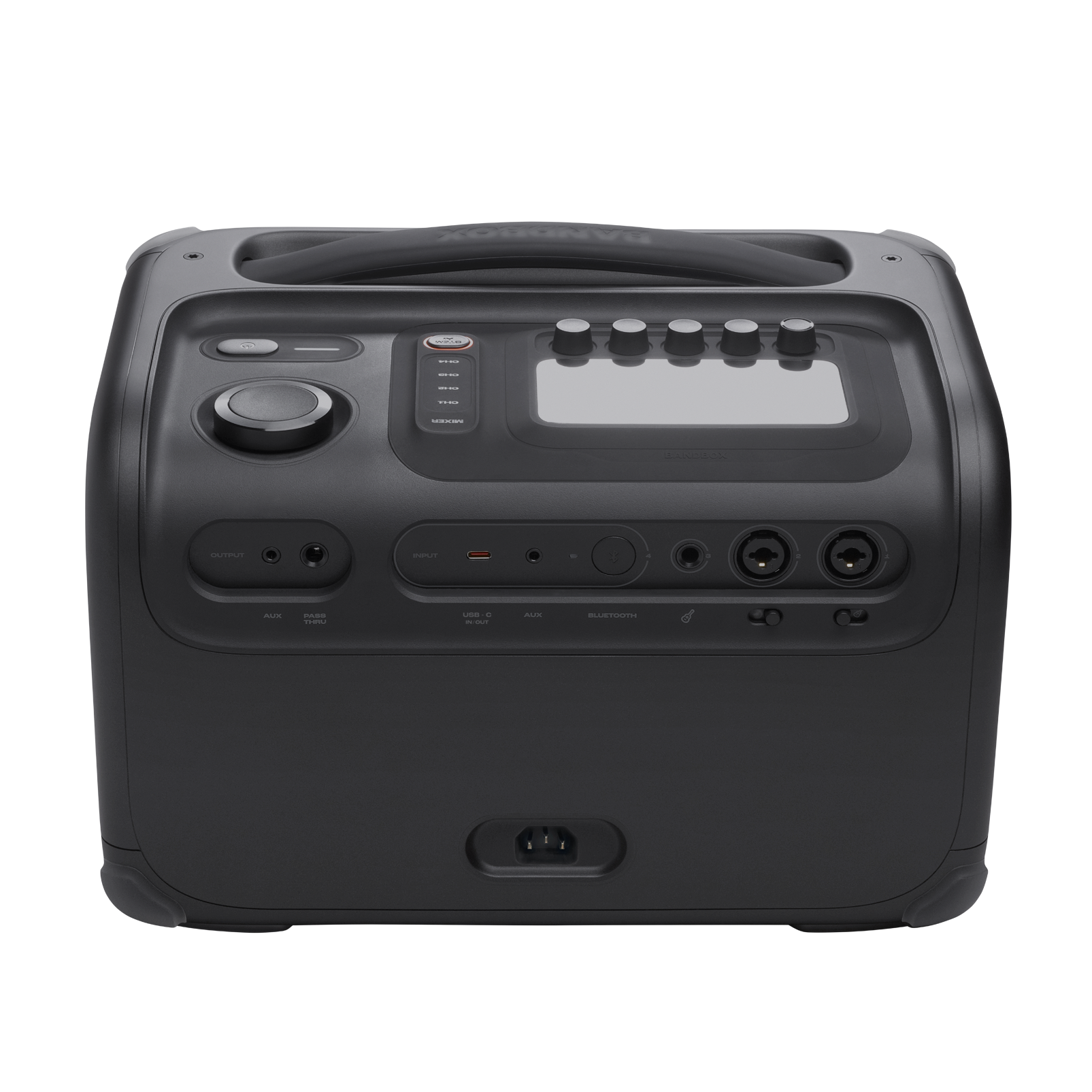 JBL BandBox Trio - Black - Portable AI-powered practice amp and speaker - Back